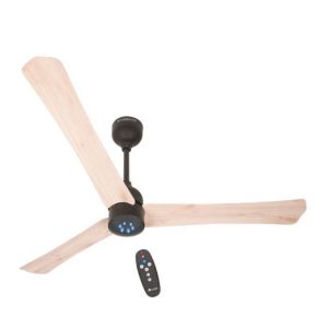 atomberg Renesa+ BLDC Ceiling Fan with Remote Control | BEE 5 star Rated Energy Efficient Ceiling Fan | High Air Delivery with LED Indicators | 2+1 Year Warranty - Natural Oakwood, 1400 mm