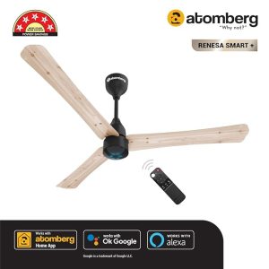 atomberg Renesa Smart+ BLDC Ceiling Fan with IoT & Remote | Energy Efficient Ceiling Fan | High Air Delivery with LED Indicators
